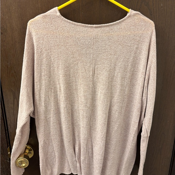 Daytrip V-Neck Sweater in Soft Beige - Picture 2 of 3